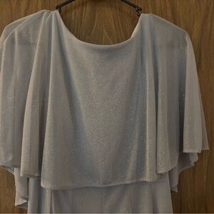 Shimmering Silver Maxi Dress